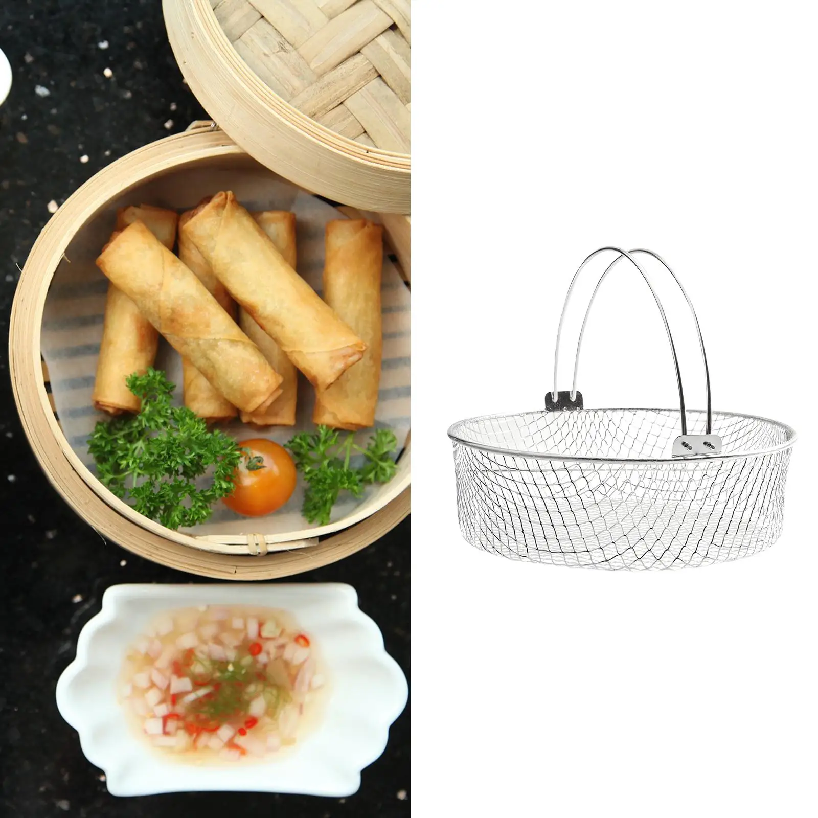 Food Grade Air Fryer Basket Air Fryer Accessories Cooking Tool for Home