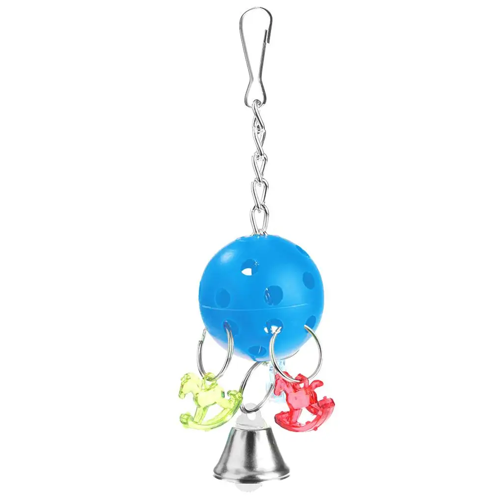 3 Pcs Parrot Chewing Bell Toy Easy to Attach to the Bird Cage