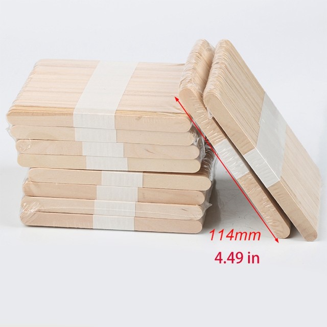 Popsicle Sticks 50Pcs Holz Handwerk Eis Stick Eis Am Stiel Sticks  Natürliche Kuchen Werkzeuge DIY kinder Handarbeit Kunst Handwerk spielzeug  Eis Form - AliExpress