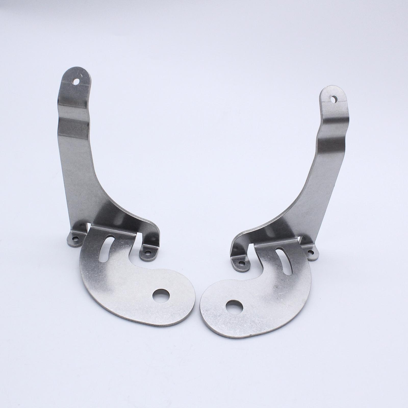 2Pcs Spot Light Brackets Vehicle Replacement Chrome Metal Spotlamp Fog Light for  Mini One D Cooper S 2001-2006