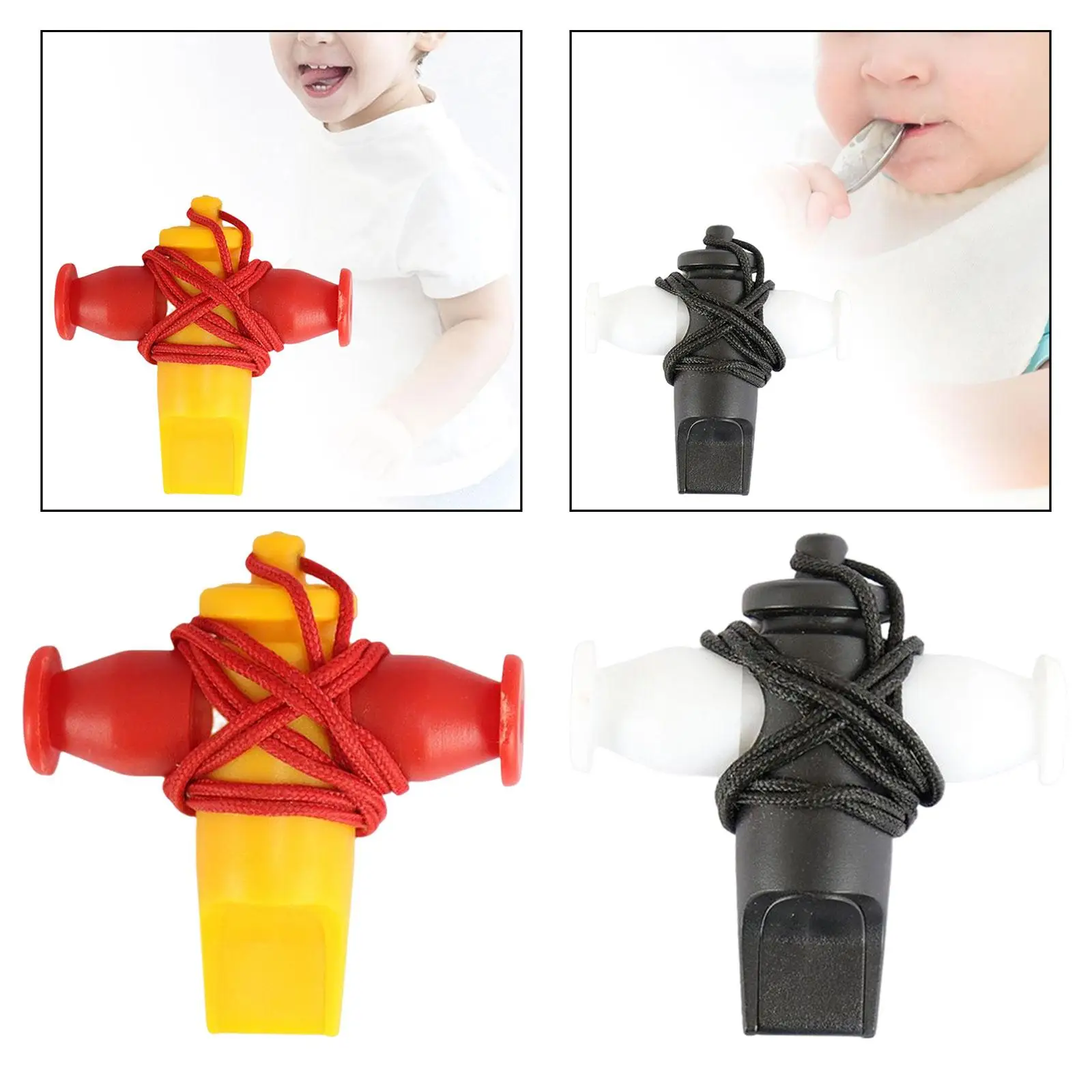 Outdoor Whistle with Nylon Rope Musical Instrument Sambas Whistle for Coaches Children Kids Men