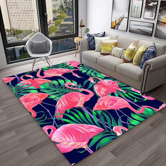 Flamingo store Rug, Flamingo Decor, Tropical Decor, Nursery Rug