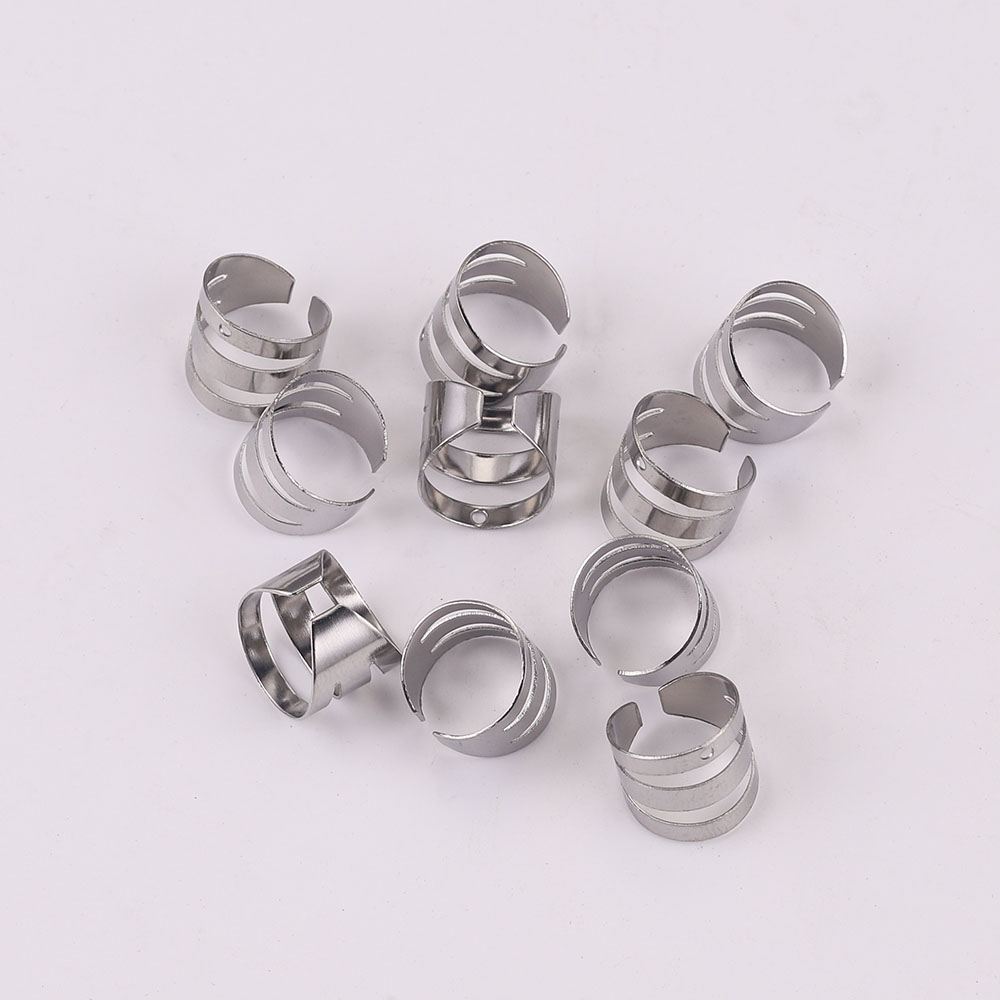 10 Stück Edelstahl Punk Rock Ohrclip Manschettenwickel Ohrringe Kein Piercing-Clip auf Knorpelwickel für DIY Schmuckherstellung Zubehör – Detail 5
