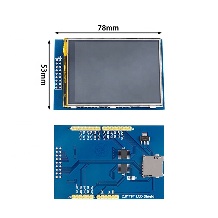 Arduino UNO R3, 320x240, ILI9341 Driver, Mega2560 TFT, 2,8