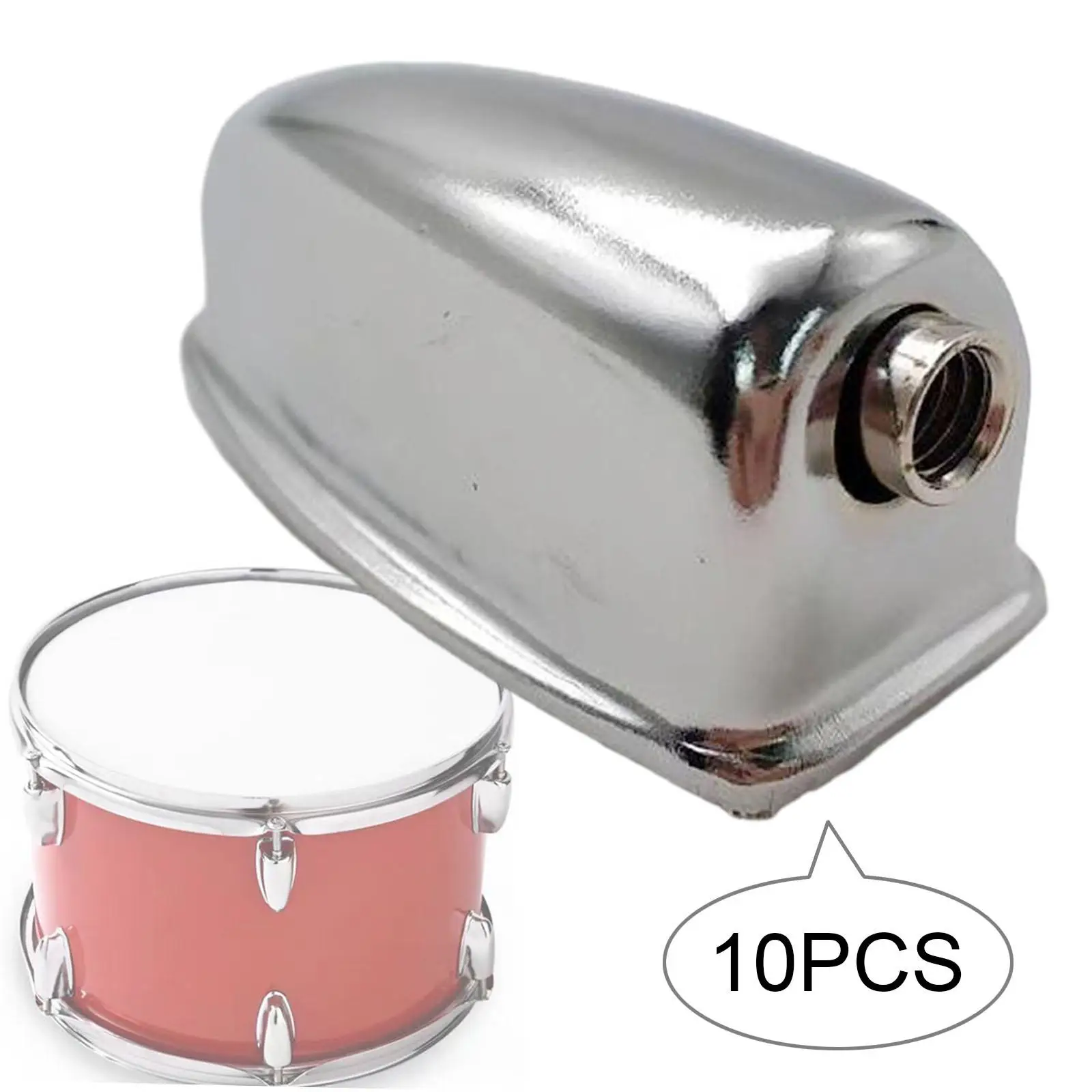 10Pcs Drum Set Lug Durable Metal Lugs for Drum Kits Percussion Maintenancing