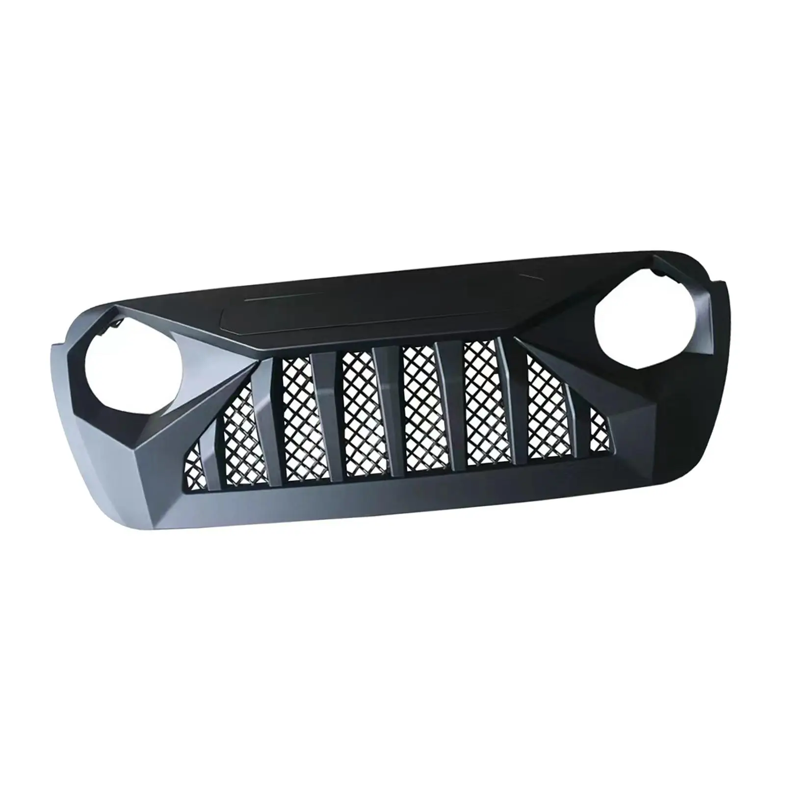 Front Grille Grill Replace Parts/ Black Decoration Durable/ Easy Installation for JL Automotive Accessories