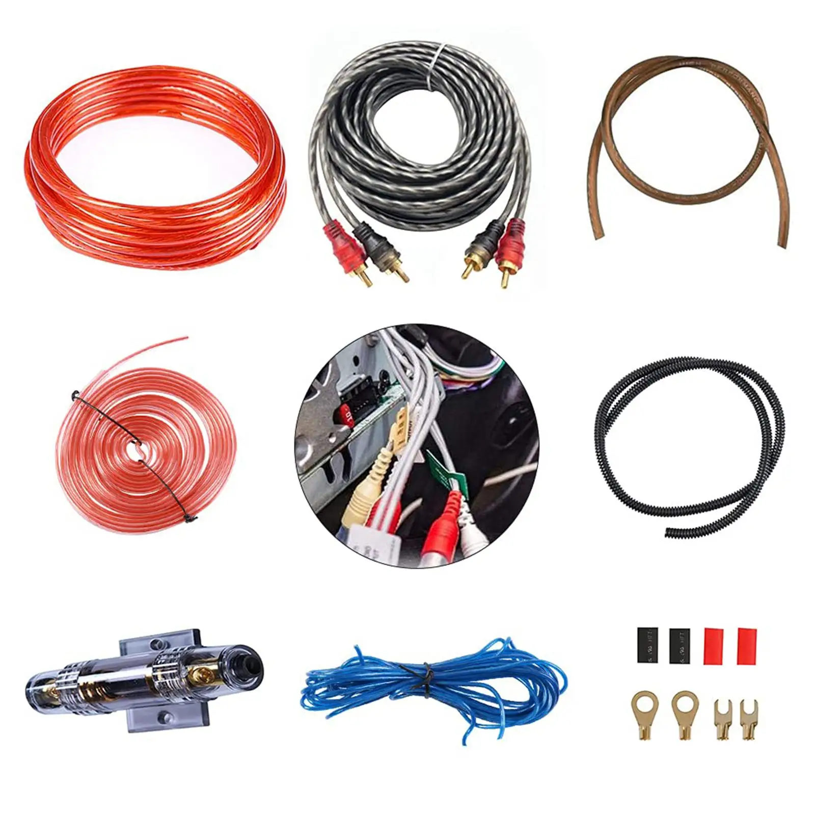 Car Audio Wire Wiring Amplifier Subwoofer Installation Car Power Cord