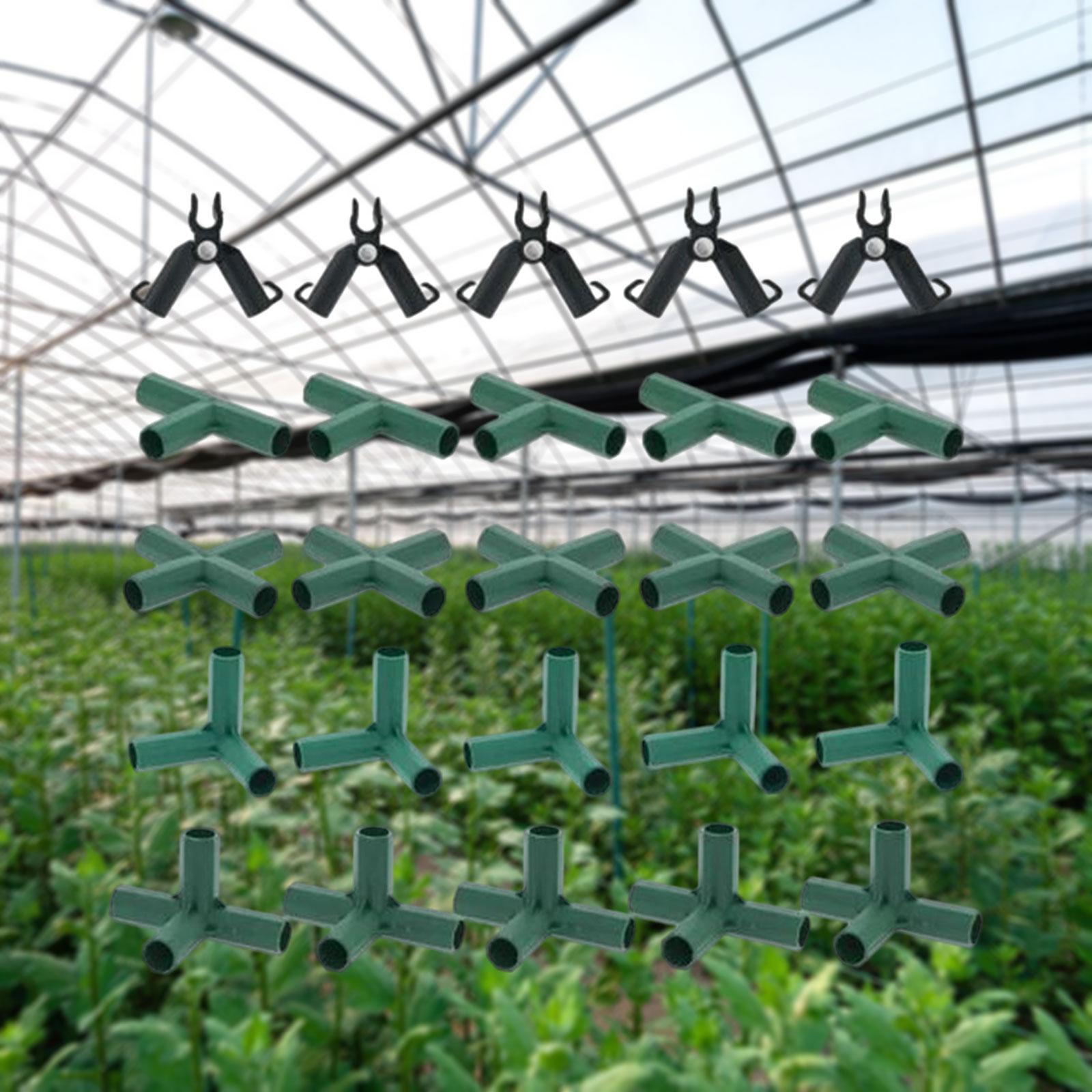 Description Picture 6 of item20Pcs Pipe Fitting Gardening Bracket Joint 11mm 5 Types PVC Fittings Greenhouse Bracket Joint Connectors for Plant Stakes