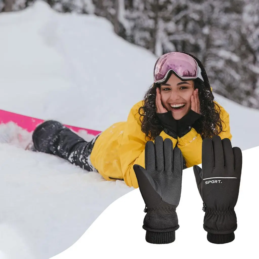 Warm Gloves Thermal Fleece AntiSlip Waterproof Hiking Men Women Driving