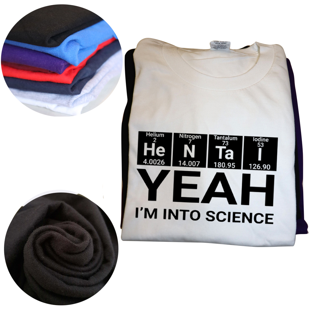 Lustiges Yeah I'm Into Science Hentai Lover T-Shirt Grafik Baumwolle Streetwear Anime Hen Wearing A Tie Hip Hop T-Shirt Herrenbekleidung – Detail 3