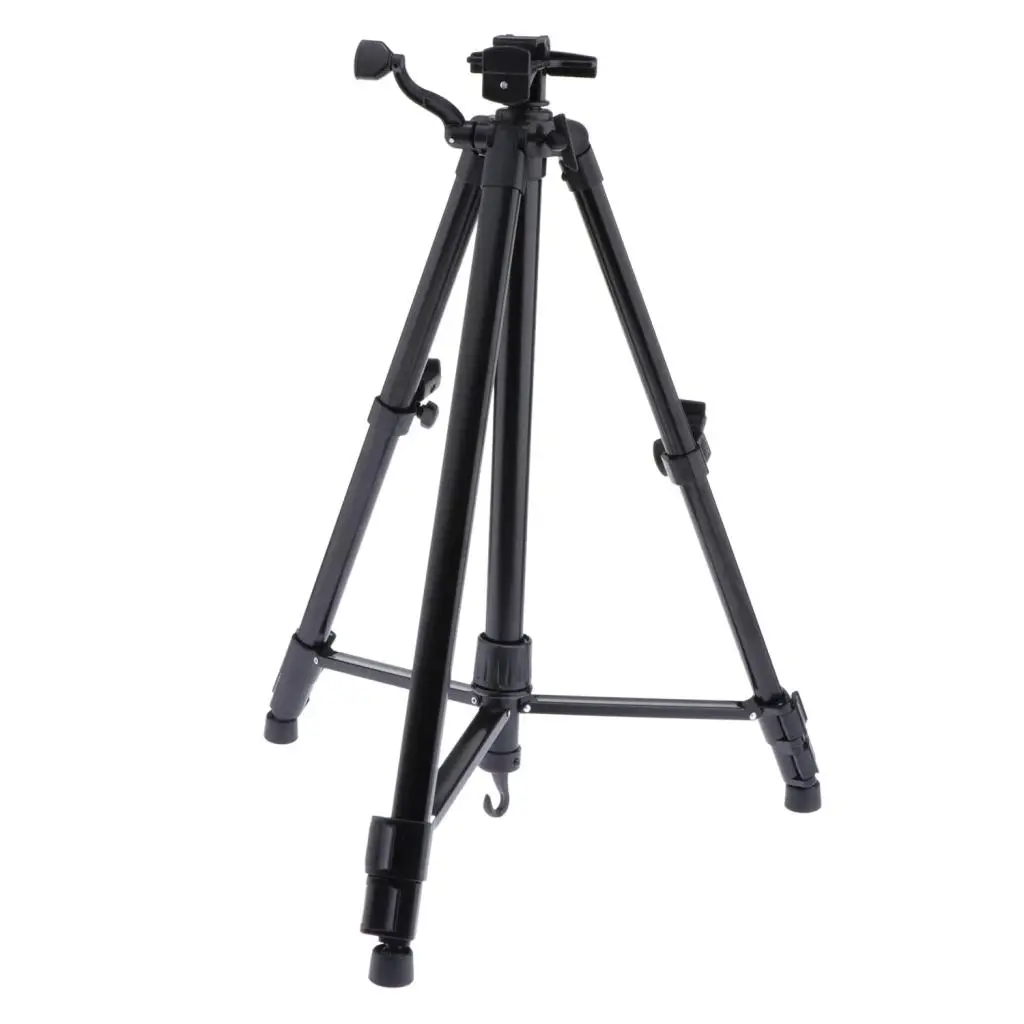 Easel Stand, Artist Easels for Display, Aluminum Metal Tripod Field Easel for Top/Floor/Flip Charts, Black Art Easels  2