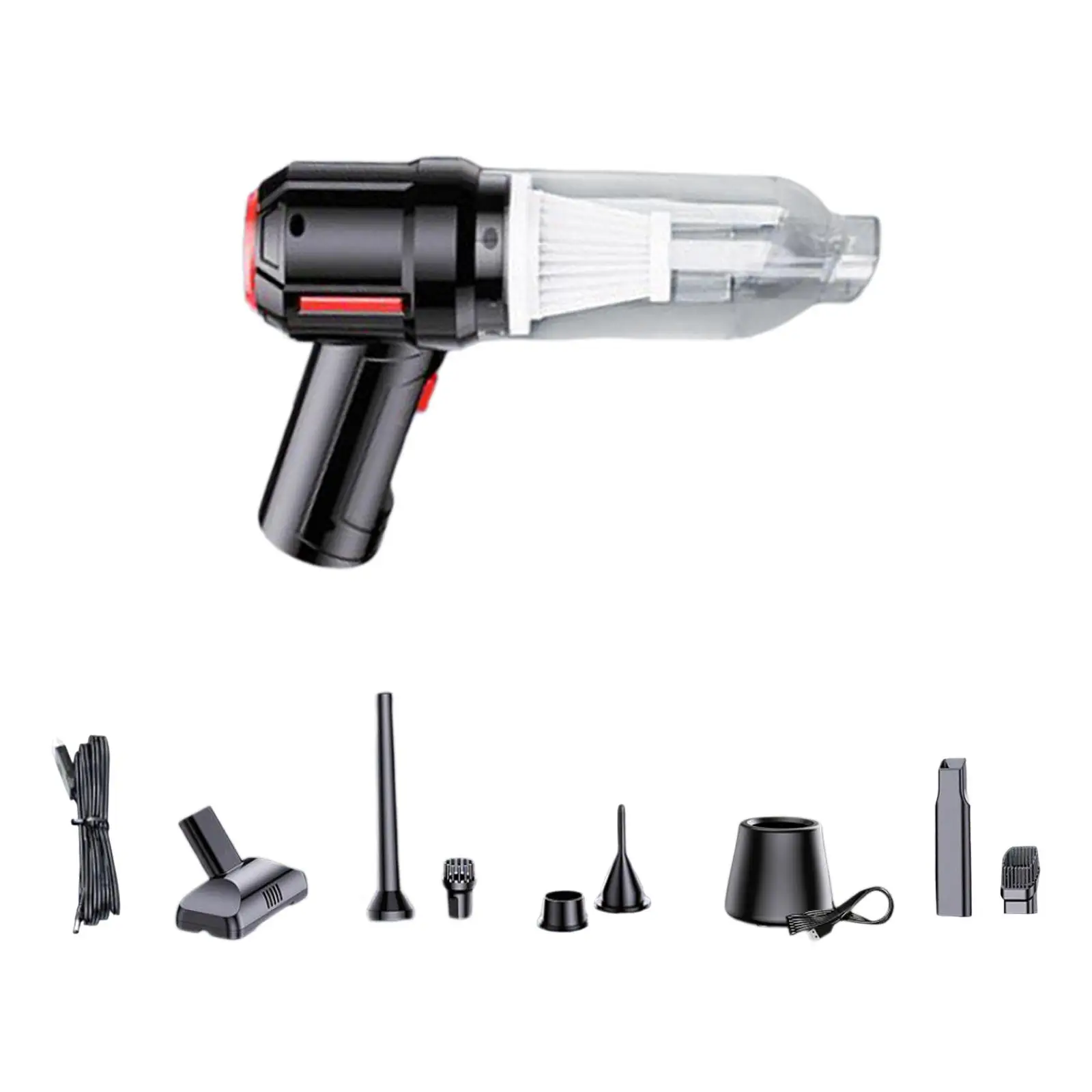 Portable Cordless Handheld Vacuum Cleaner Rechargeable Washable Filtration for Car Home Carpet