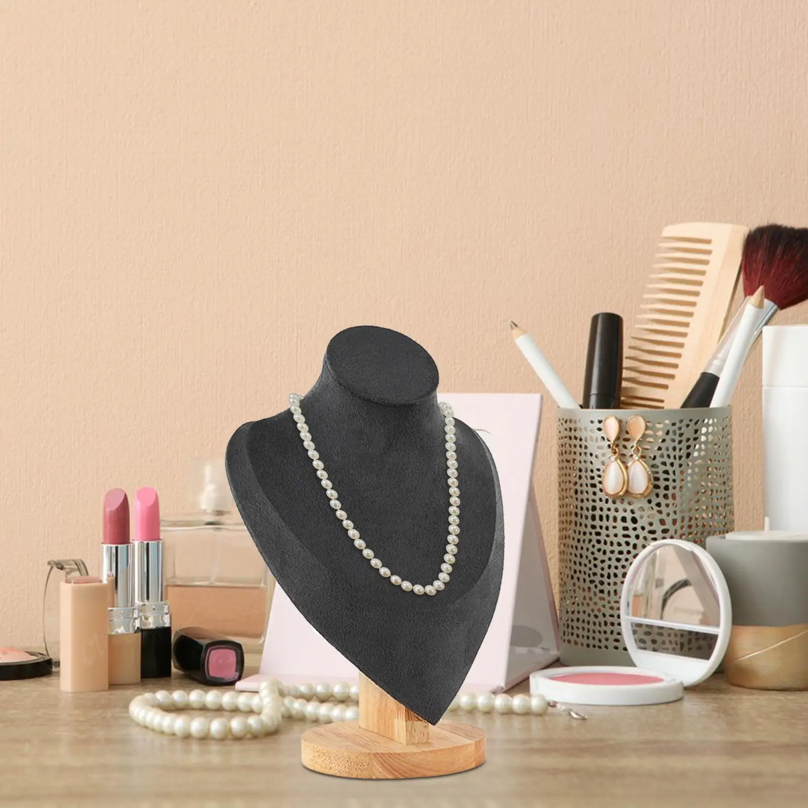 Jewelry Display Mannequin Bust Jewelry Organizer Chain Bust Stand for Choker Shelves Show Jewelry Organizer Model Dresser Salon