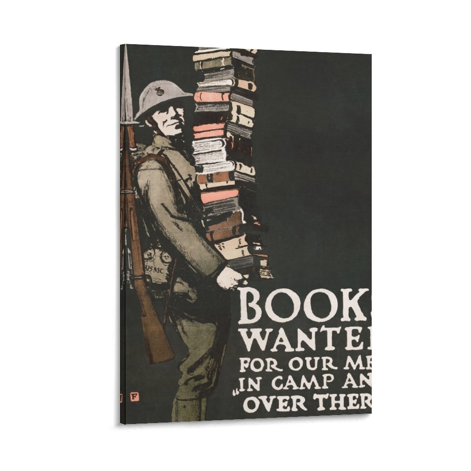 Книги для мужчин в лагере-1 мировая война, книга для солдат, холст,  живопись, украшения дома, декор японской комнаты | AliExpress