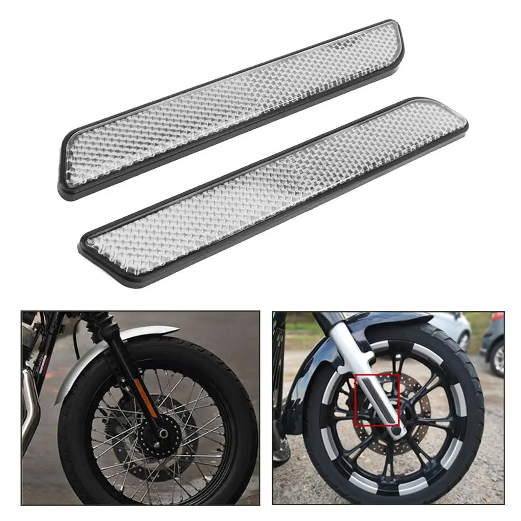 1 Pair Front Fork Leg Reflector Reflective Stripe fit for     Sof Tail  883 1200 Touring Electra Glide