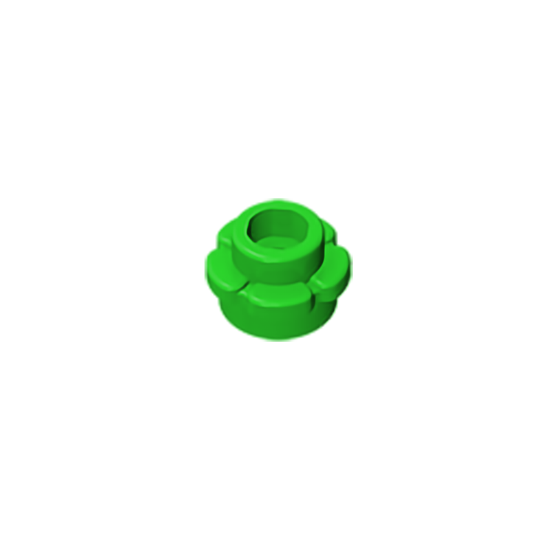 Gobricks GDS-1436 Plate, Round 1 x 1 with Flower Edge (5 Petals) compatible with lego 24866 pieces of children's DIY