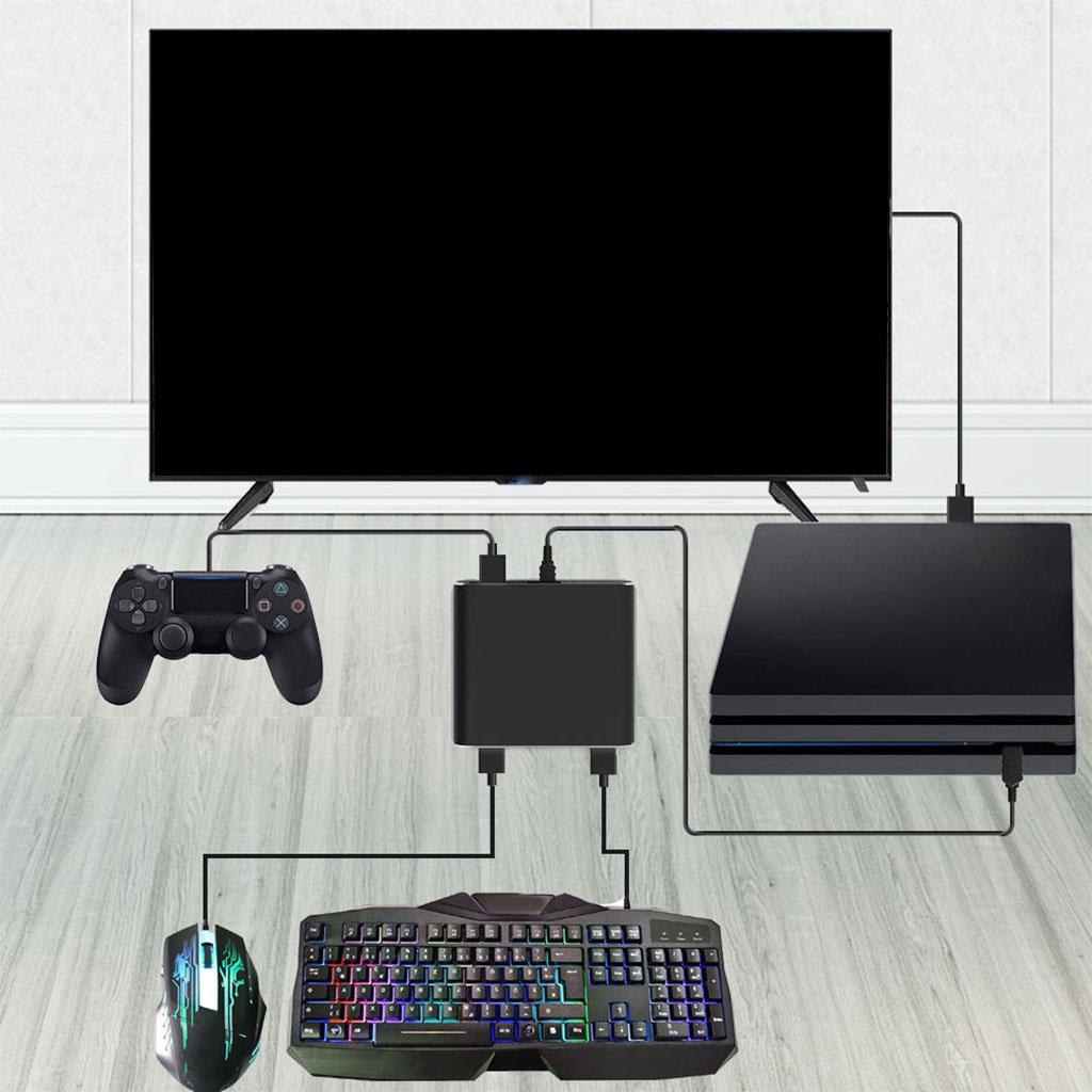 Keyboard Mouse Adapter Converter Device Accessories Plug and Play USB Adjustable Sensitivity for One for PS4