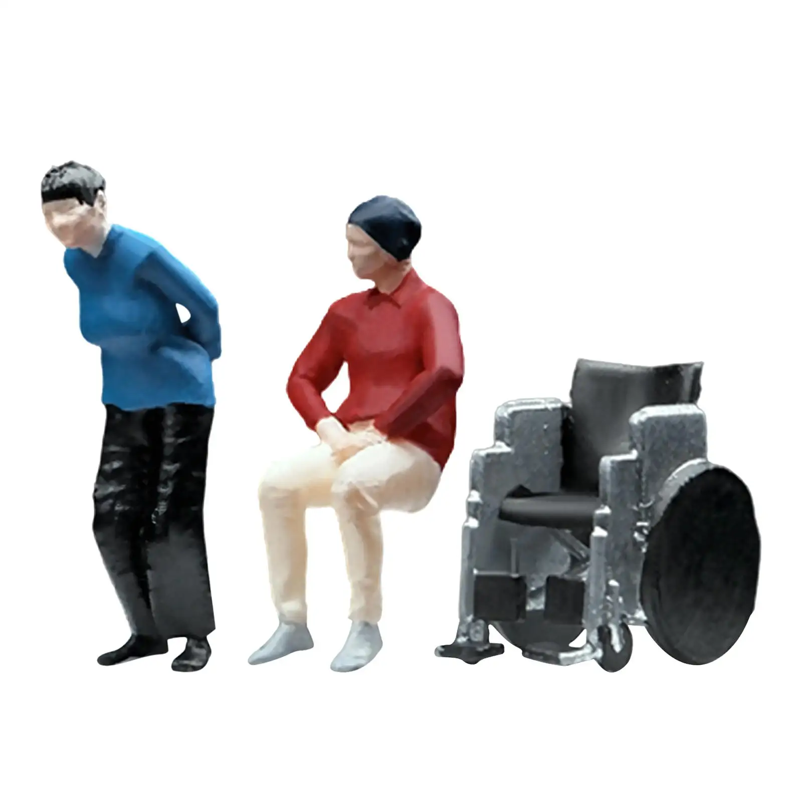 Diorama Figure Resin Miniature Model for Park Dollhouse Accessories Railway
