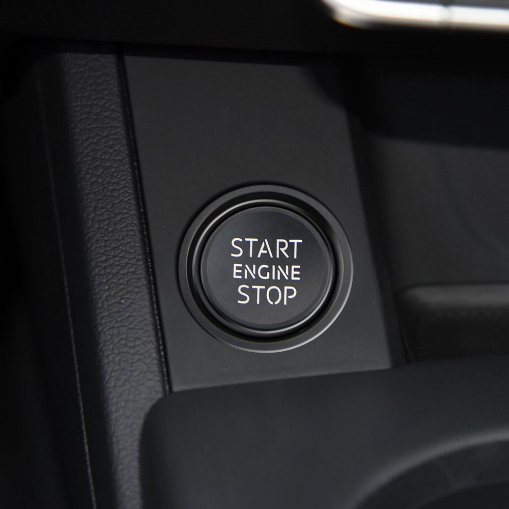 Aluminiumlegierung Auto Zündung Motor Start Stop Knopf Abdeckung Fall Aufkleber für Audi A4 B8 B9 A5 A6 A7 C7 Q3 Q5 S3 Zubehör – Detail 2