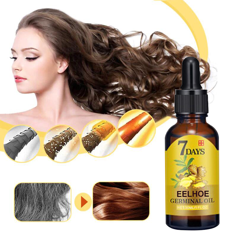 Best of Ginger Hair Growth Products Fast Growing Hair Essential Oil Natural Anti Hair Loss Prevent Hair Dry Frizzy Damaged Repair Care Reviews & Tips - Image 4