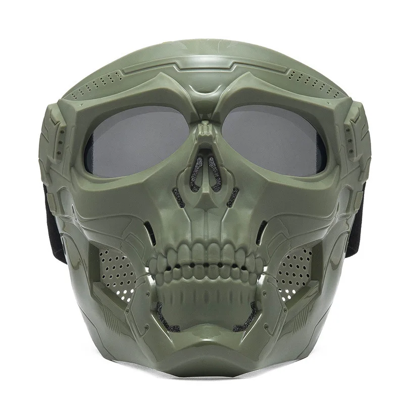 Máscara de calavera mostrada de frente