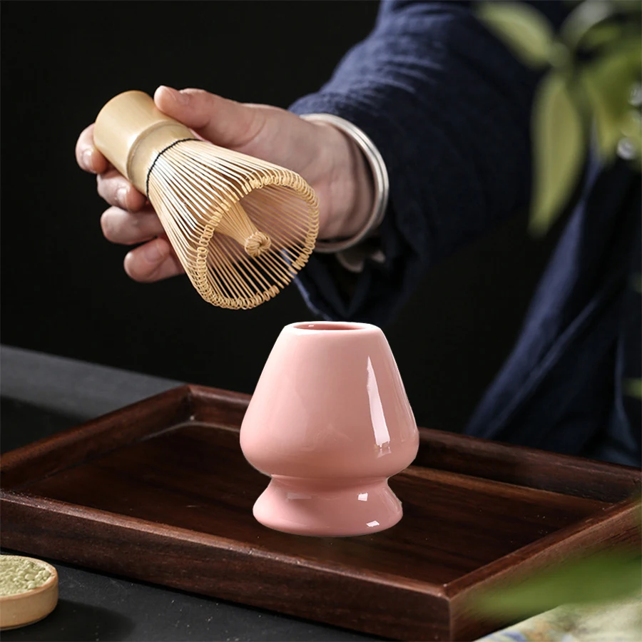 3-teiliges Matcha-Rührständer-Set (japanisches Bestellzubehör) inklusive 3 Löffeln und Teepinselhalter_voghion.com