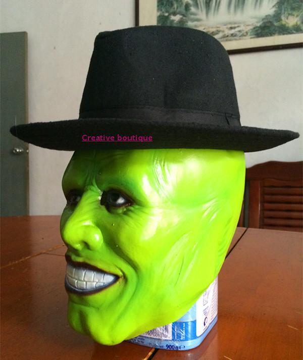 Luxus Latex berühmte Filme die Maske Jim Carrey männliche Maske Herren Kostüm Superheld Comic Erwachsene Kostüm Zubehör Spielzeug maske – Detail 1