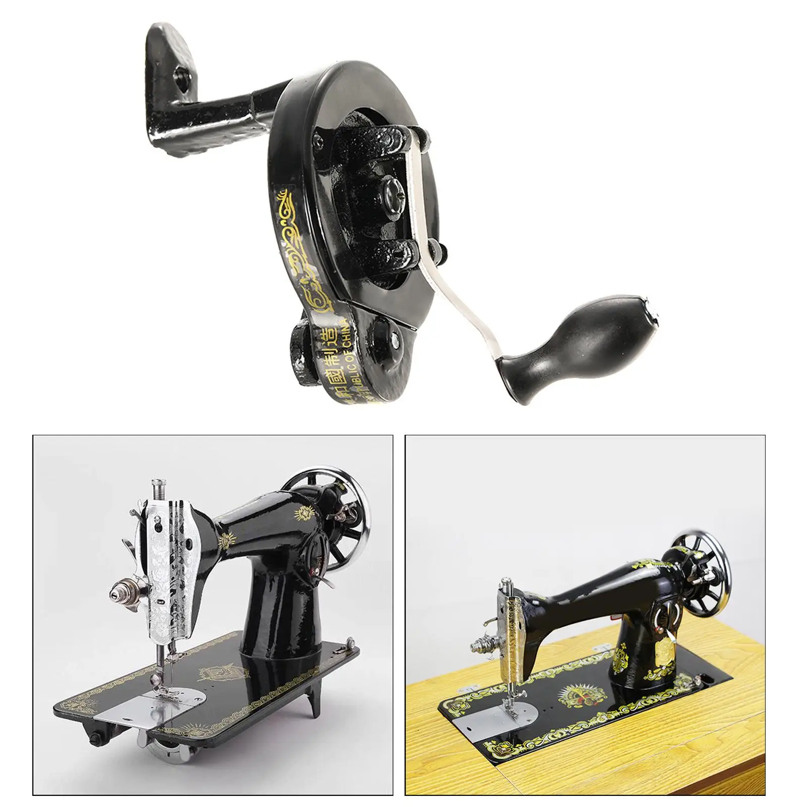 Metal Sewing Machine Hand Crank Handcrank Handle Replace Sew Accessory  Crafts Parts Tool Supplies for Old Sewing Machines