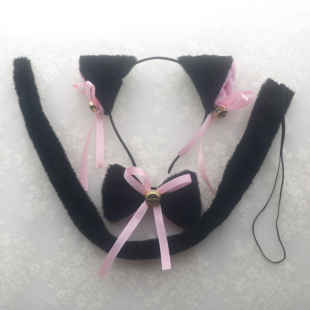 Cat Ears, Tail, Collar and Paws Costume Accessories Set description 5