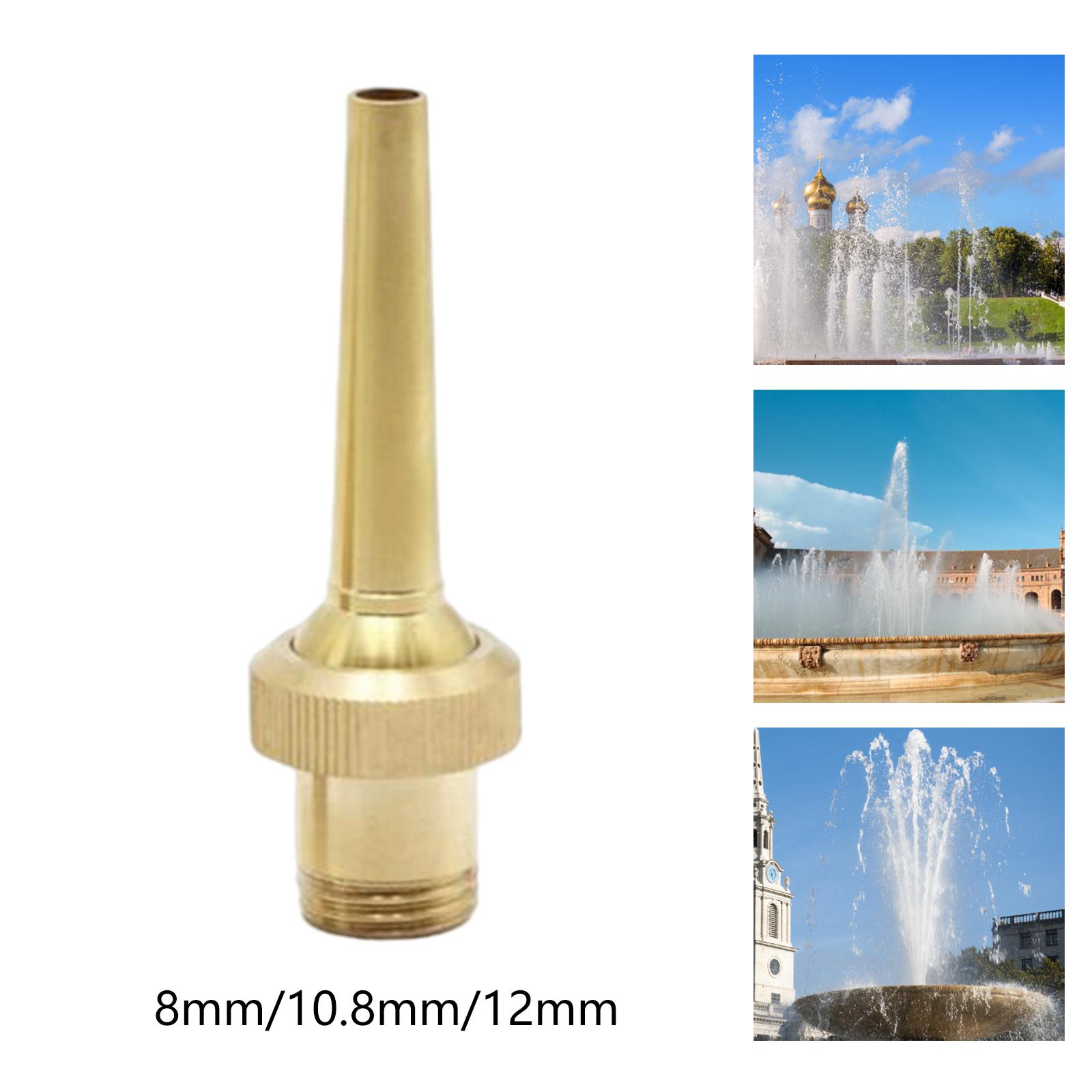 Brass Fountain Nozzle Courtyard Accessories Park Outdoor Pond Fountain Sprinkler Head Landscape Sprinkler