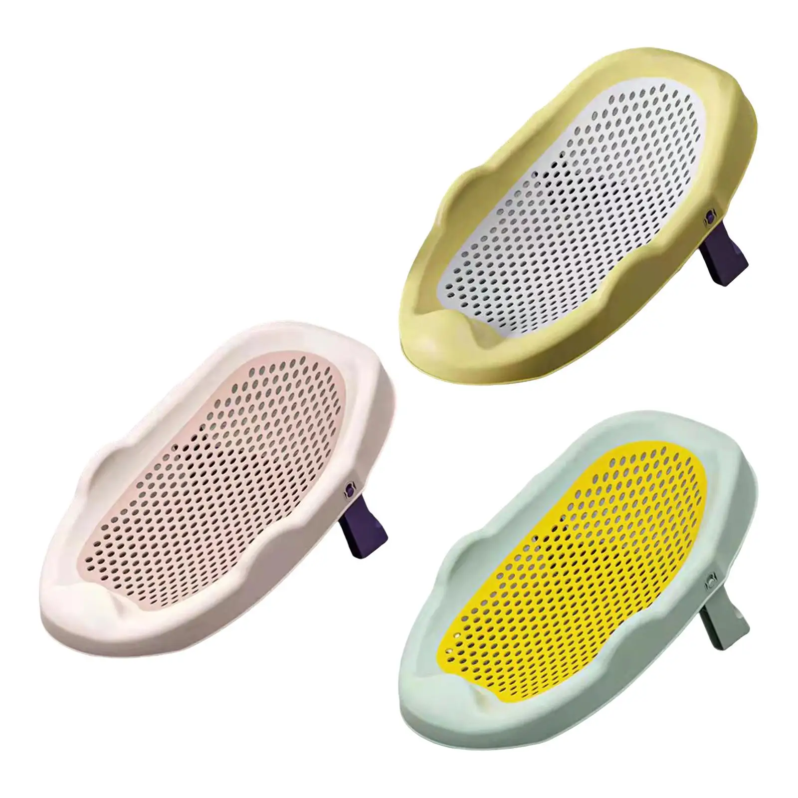 Baby Bath Seat Adjustable Foldable Breathable Anti Slip Shower Support for Baby