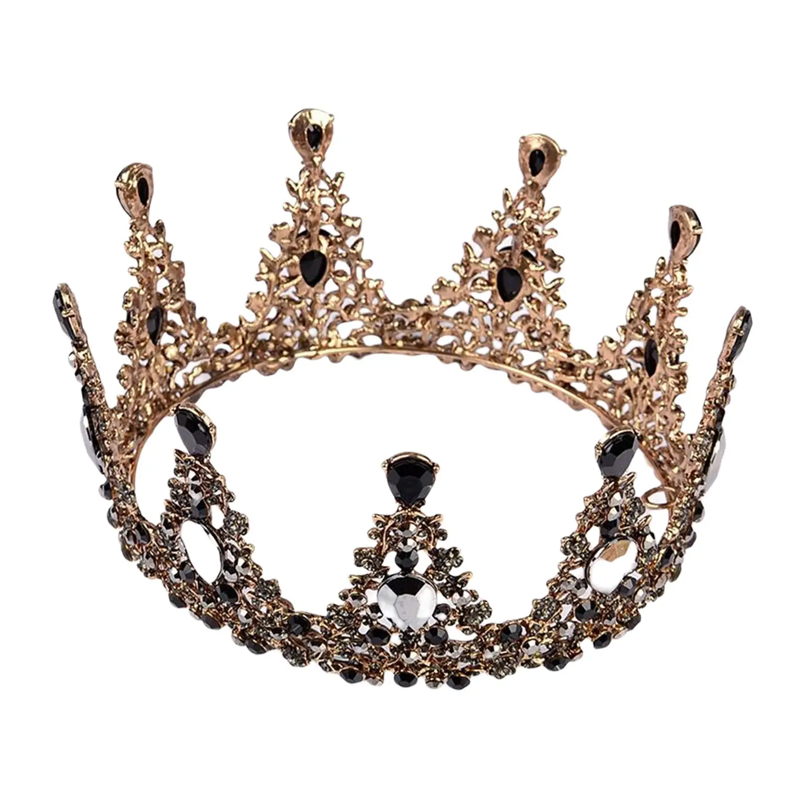 Princess Elegant Crown Rhinestone Bridal Crown for Bridesmaids Bride Pageant