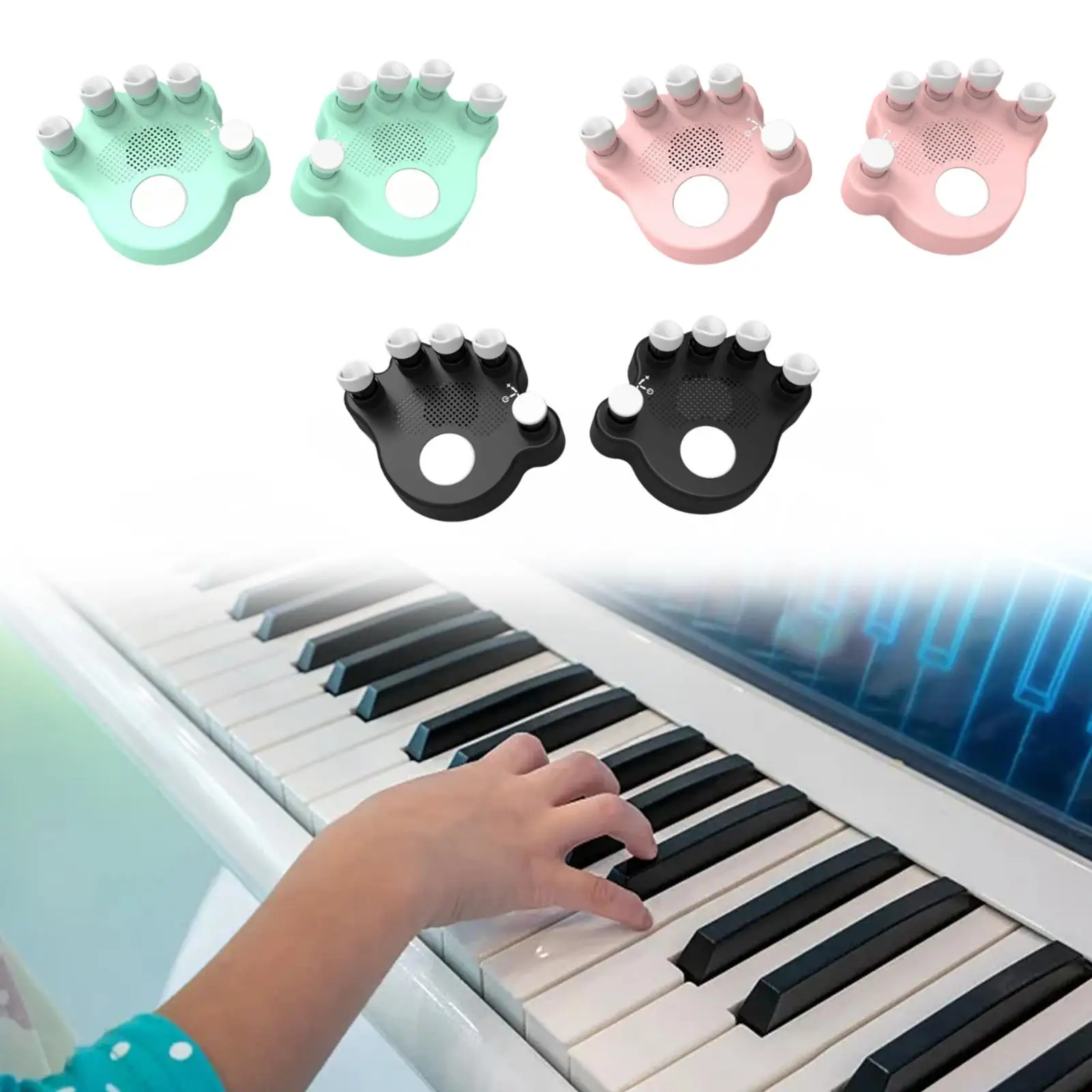 Piano Finger Trainers Built in Speaker Hand Grip Strength for Gift