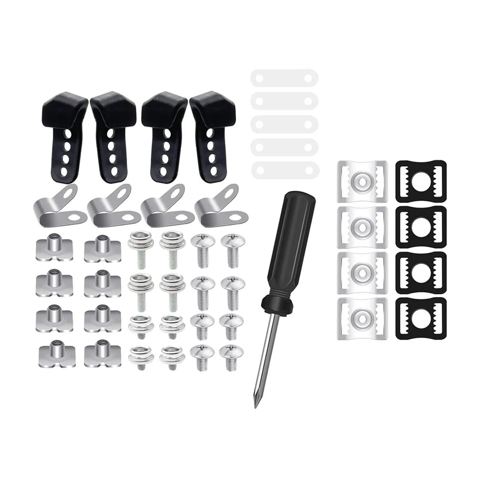 Hockey Visor Hardware Screw Repair Kit Washers Nuts Replacement Durable Universal Easy to Replace Fixings Back up Hardwares