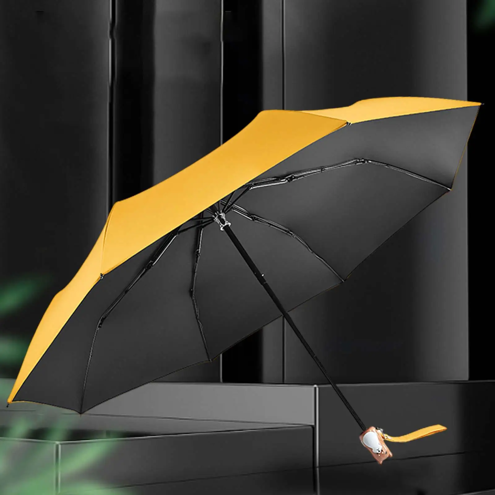 Travel Umbrella for Rain Compact Manual Packable Lightweight Simple Heavy Duty Sturdy Folding Umbrella Casual Umbrella