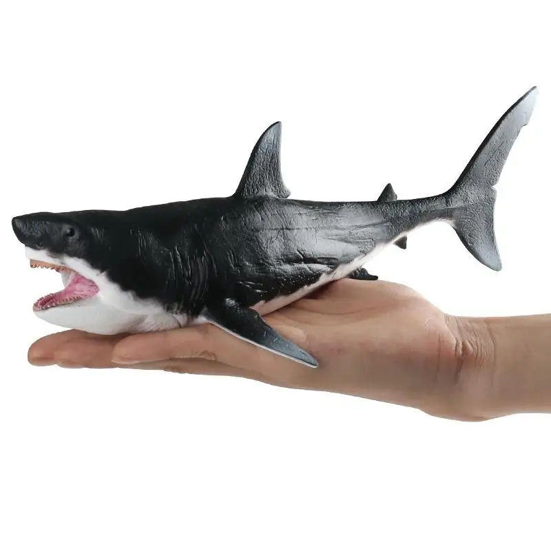 Megalodon Action Figure Big Shark Fish Sea Life Model Animal for Children Boys Girls