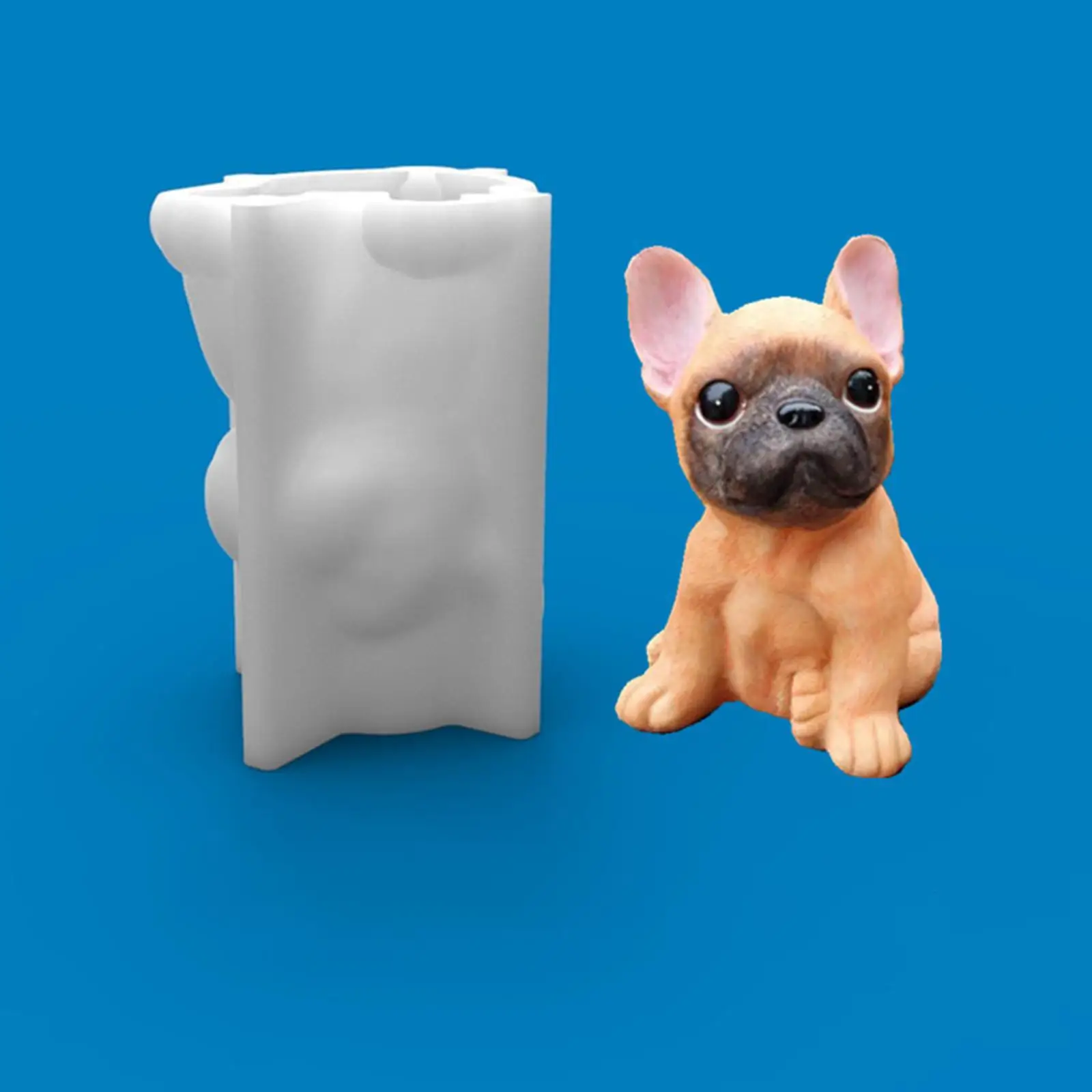 3D Dog Silicone Model Puppy Soap Model Fondant Wedding Cake Chocolate Kitchen Baking Epoxy Casting Dog Models DIY Crafts