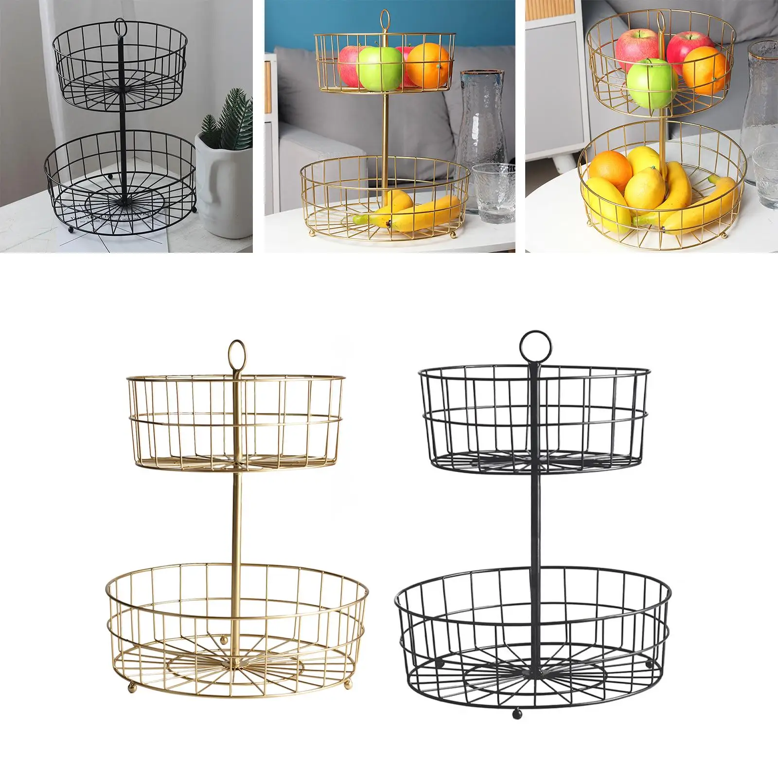 Fruit Baskets Kitchen Bread Bowl for Dining Room Decoration Vegetables