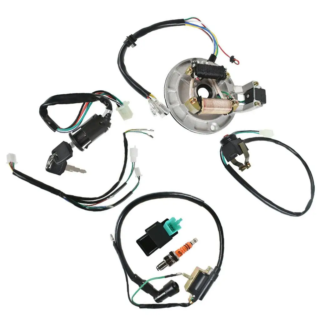 Wiring Harness Loom Cdi Ignition Coil Set Engine Fit for 50-1400cc
