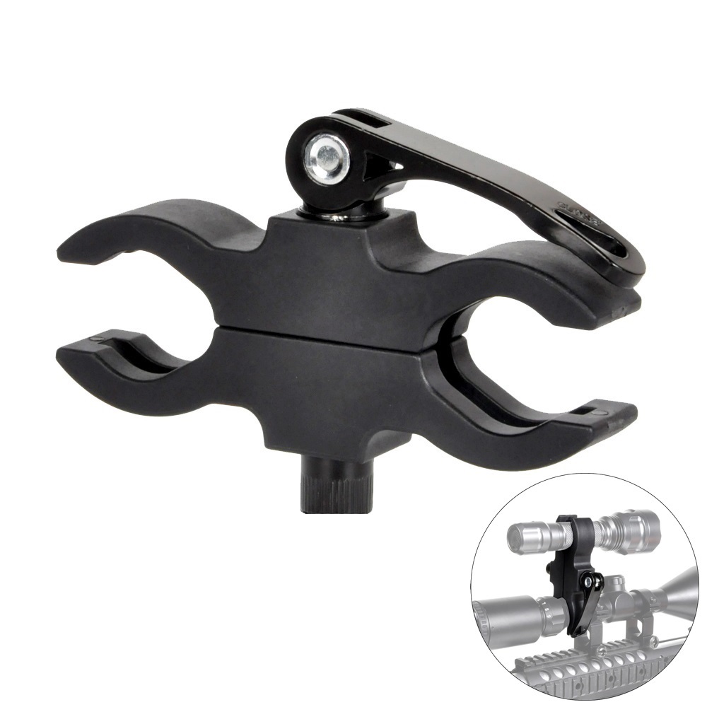 Description Picture 4 of itemAdjustable Flashlight Mount Barrel Clamp Quick Release Wrench Bike Light Scope Hunting Flashlight Torch Mount Clamp Lamp Clip