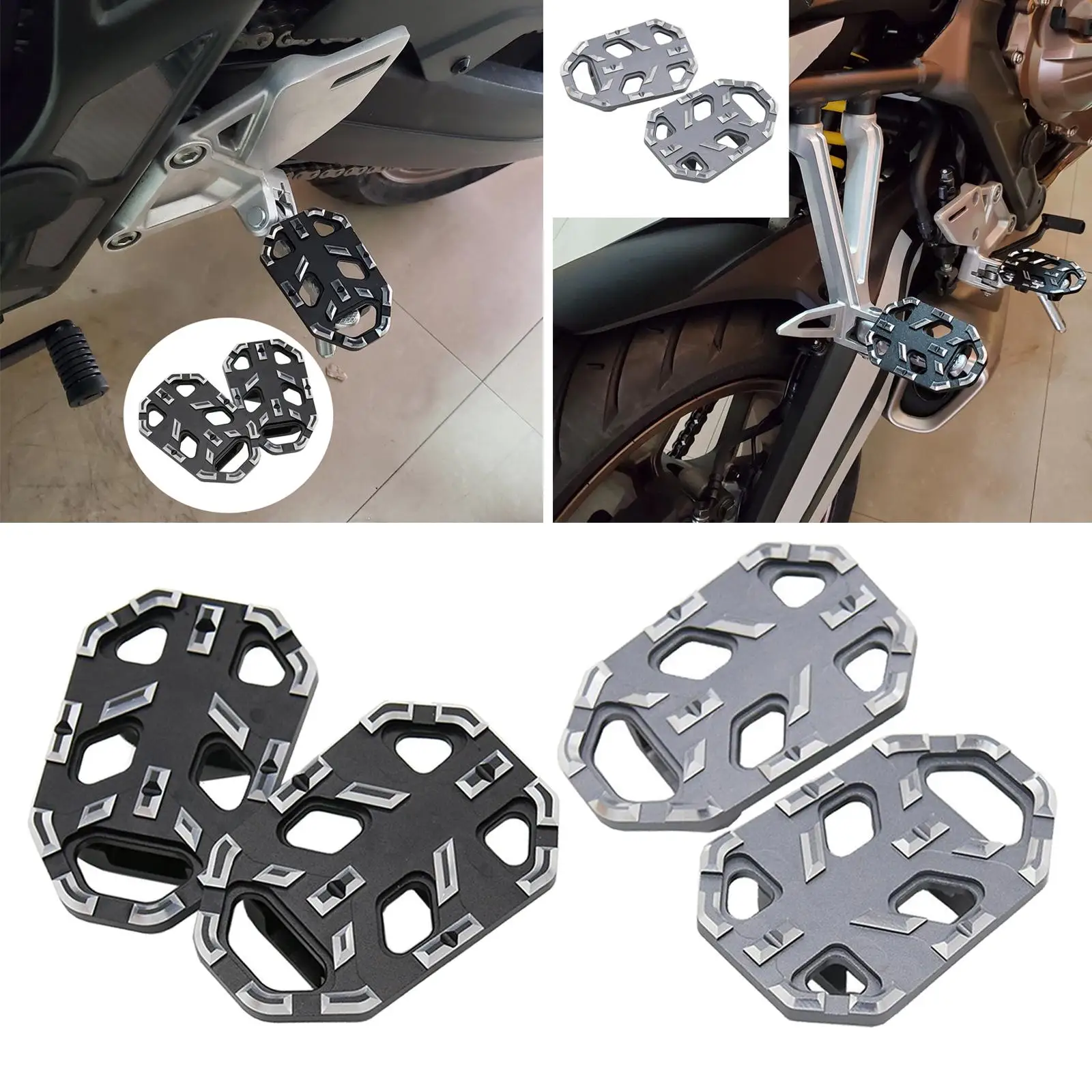 2Pcs Motorcycle Pegs Front Footrest for CB650R 19-20 Easy to Install Great Looking