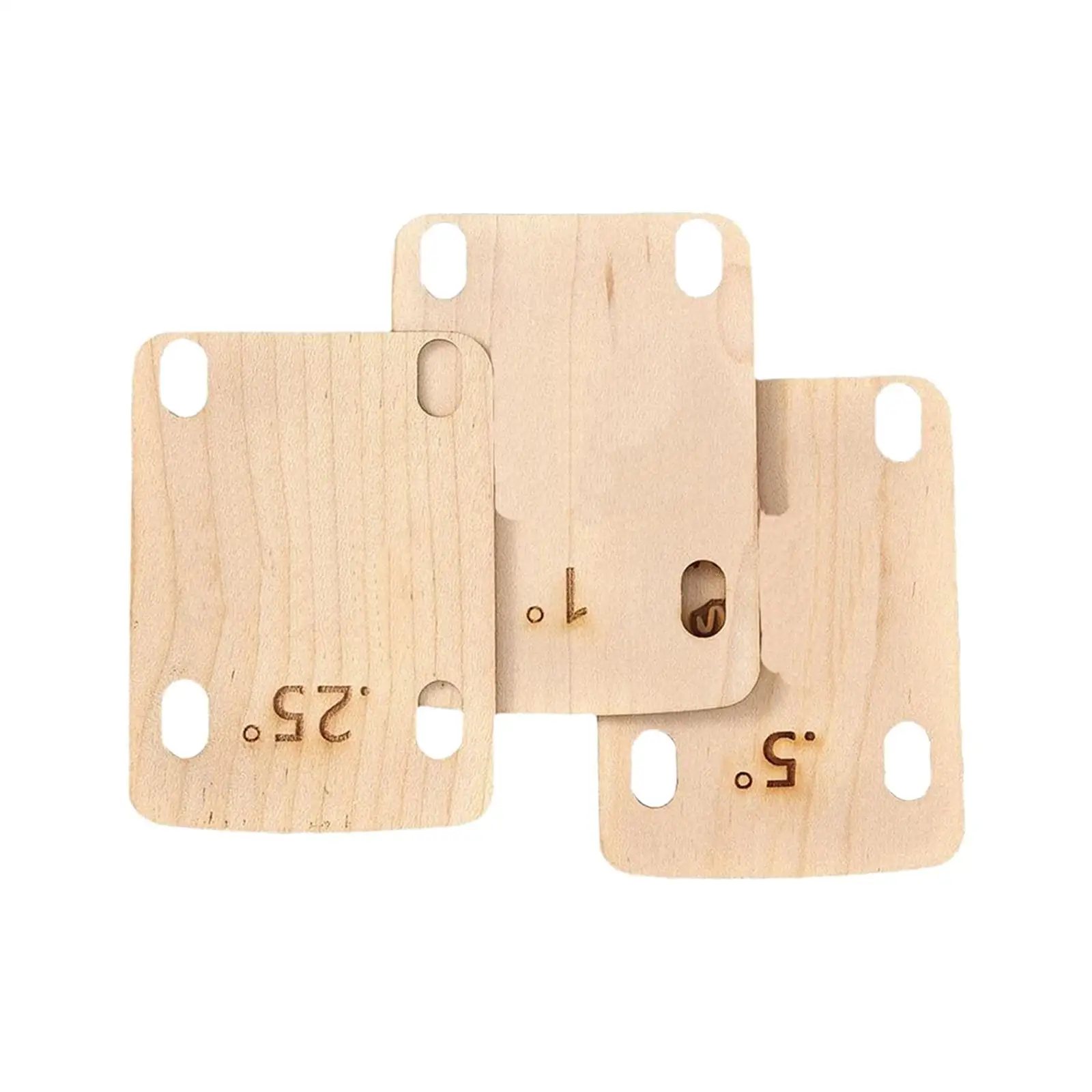 3x 4 Holes Neck Plate Gasket Heightening Electric Guitar Neck Plate for Guitarist