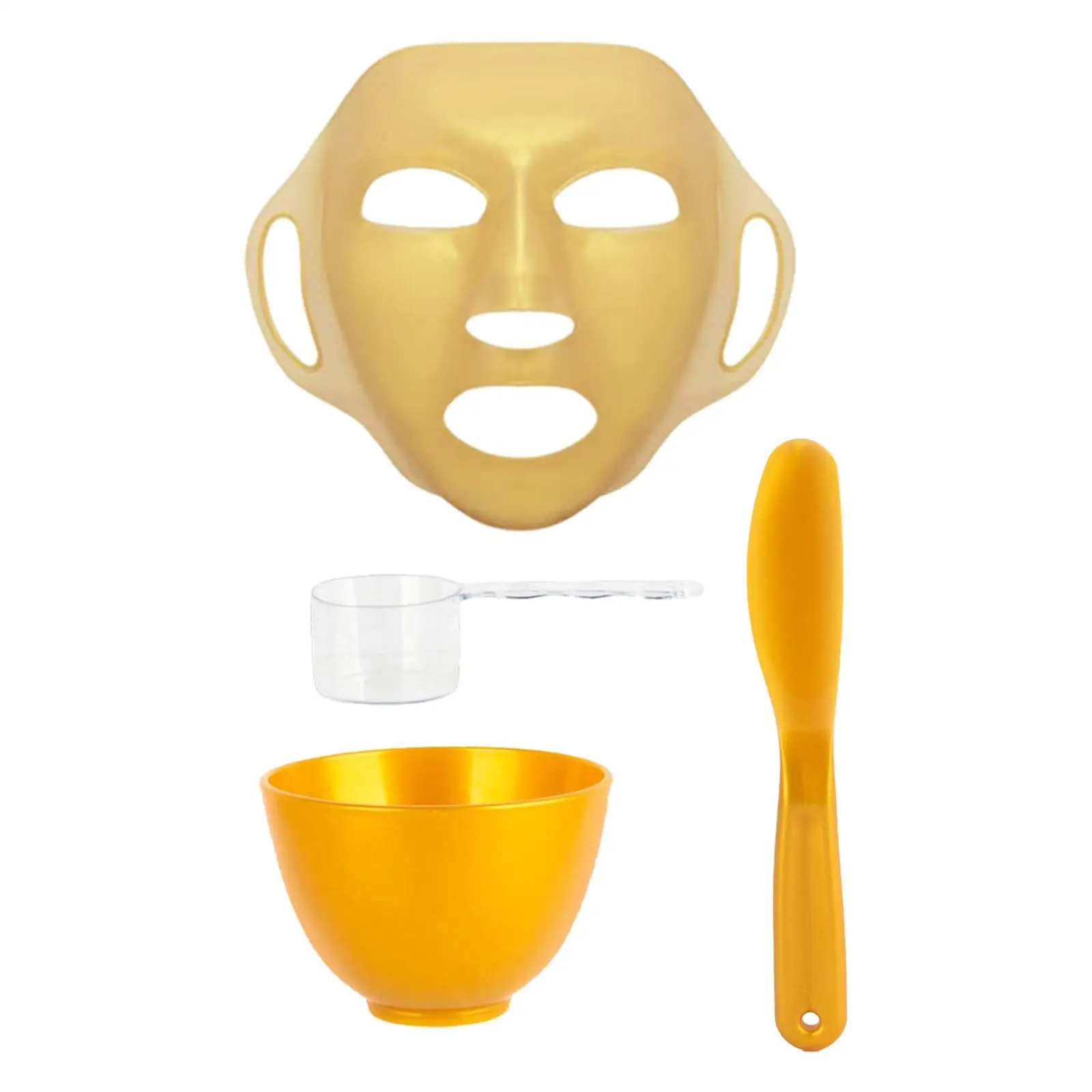 Silicone Facial Mask DIY Facial Mask Mixing Tool Kit Mixing Bowl 4 Pieces Mixing