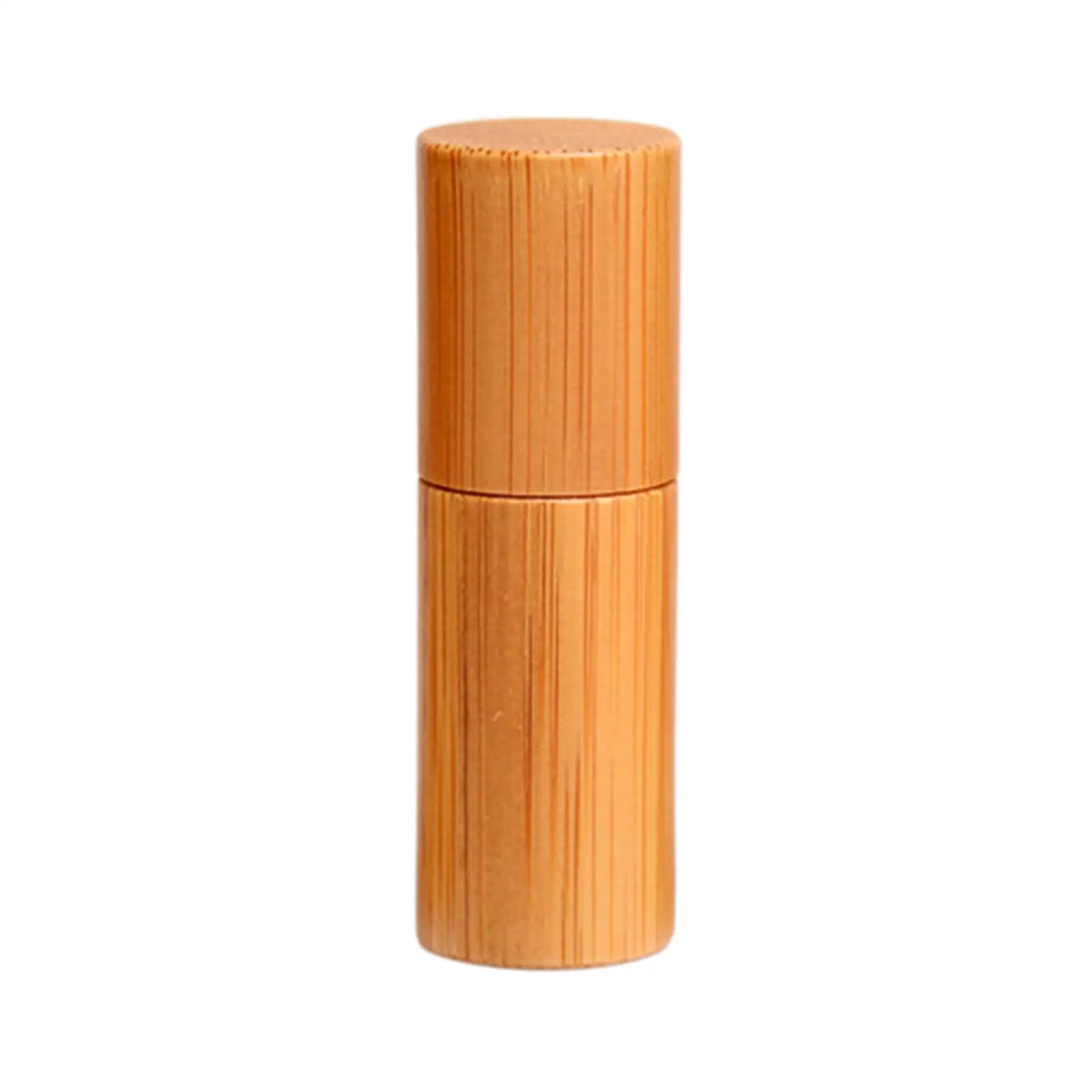 5ml Bamboo Essential Oil Roller Bottles Roll On for Lip Gloss Eye Cream Storage DIY Homemade Cosmetic Product Elegant Convenient