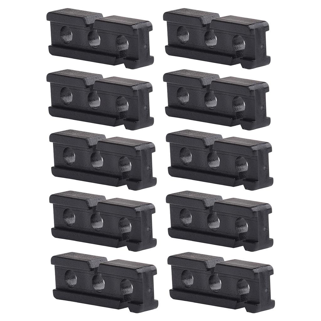 10PCS Rectangle Nylon Plastic Awnings Tent Guy Line Tighteners Ultra-Light Parts