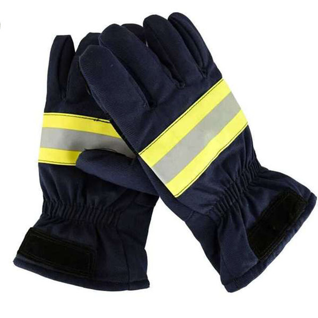 Guantes ignífugos con cinturón reflectante, resistentes al desgaste,  antideslizantes, de seguridad, productos de protección contra incendios,  color negro - AliExpress