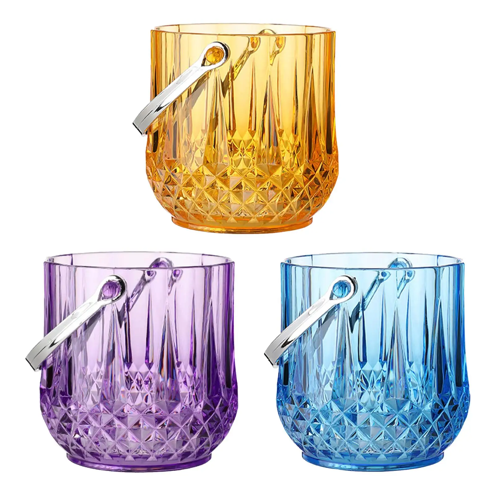 Drinks Chiller Bin Ice Container with Handle Champagne Beer Wine Chiller Wine Bucket for Pub Hotel Wine Bottle Parties KTV Clubs