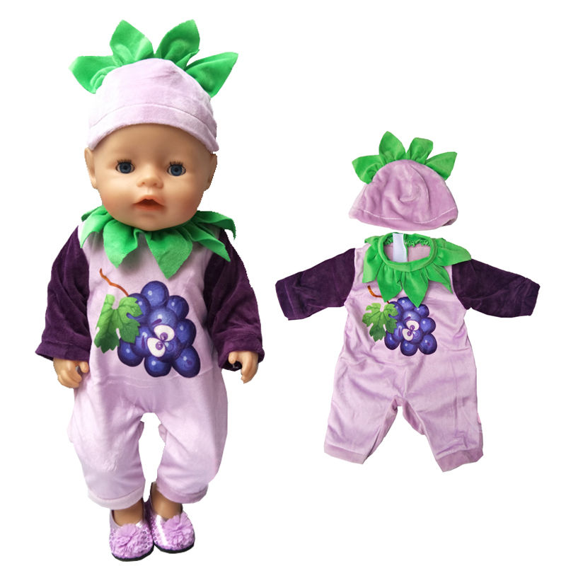 Doll Clothes for 43cm Baby New Born Doll Coat Unicorn Hoodie 17 Inch 18 Inch Baby Bona Doll Dress Christmas Toys Clothes