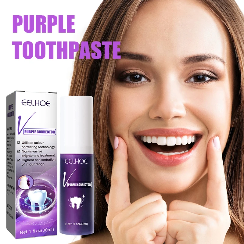 Best of Purple Whitening Toothpaste Anti-Sensitive Removes Stain Removal Teeth Dental Calculi Fresh Breath Tooth Care Products Reviews & Tips