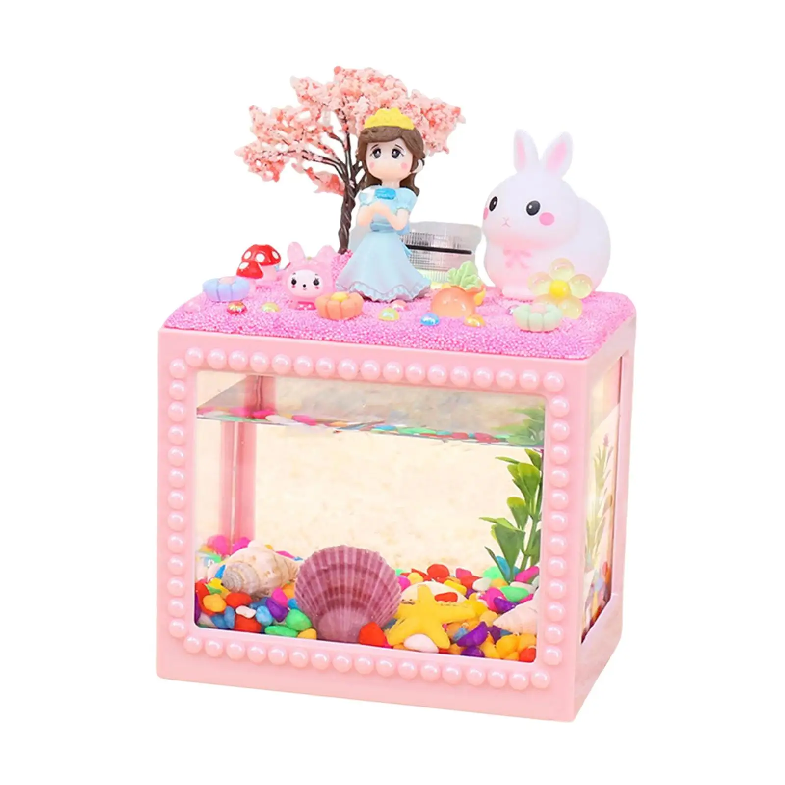 DIY Aquarium for Kids Handmade Toy Desktop Decoration Art Craft Kit Ornament